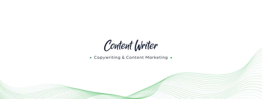 Content Writer article banner – light version