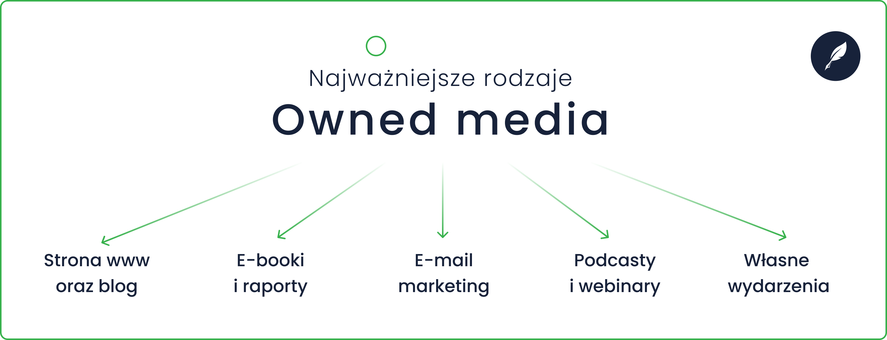 Owned media – rodzaje (grafika)