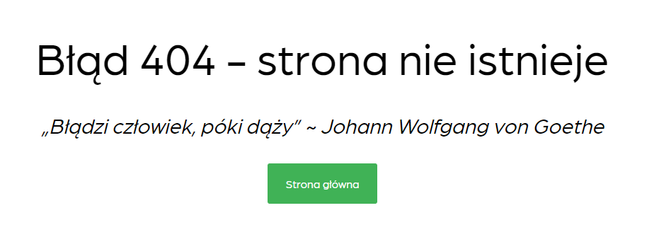 Strona błędu 404 contentwriter.pl