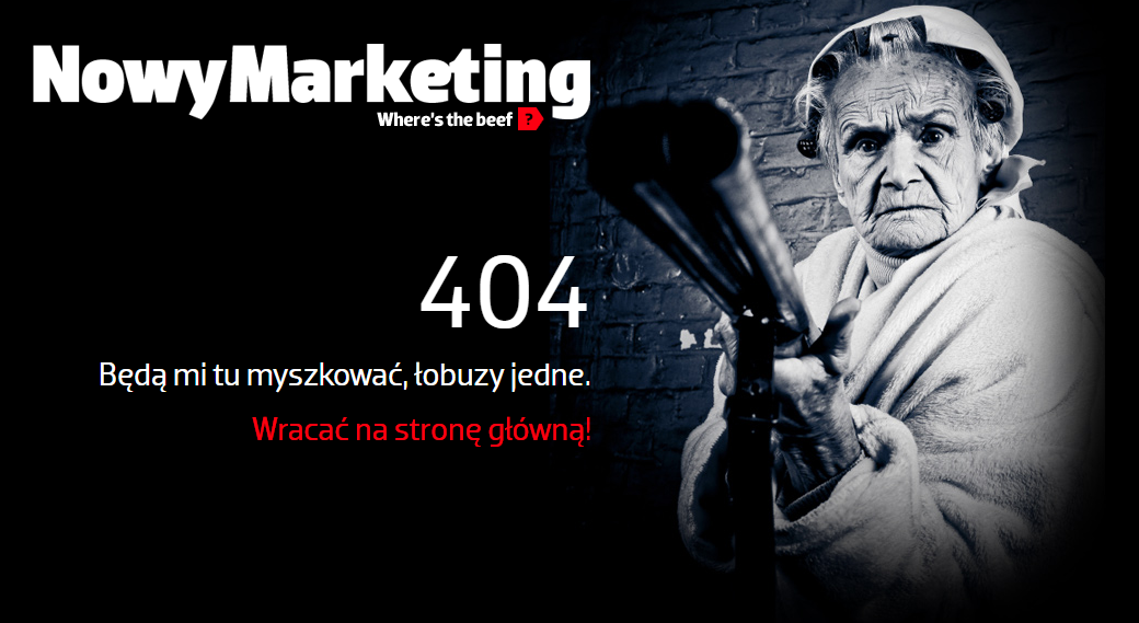 Strona błędu 404 nowymarketing.pl